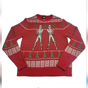 Star Wars Storm Trooper Christmas Sweater Size Men XL